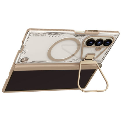 MagSafe-deksel for Samsung Galaxy Z Fold7 F966, Nillkin, Iceblade Prop med kamerautskjæring, Brun