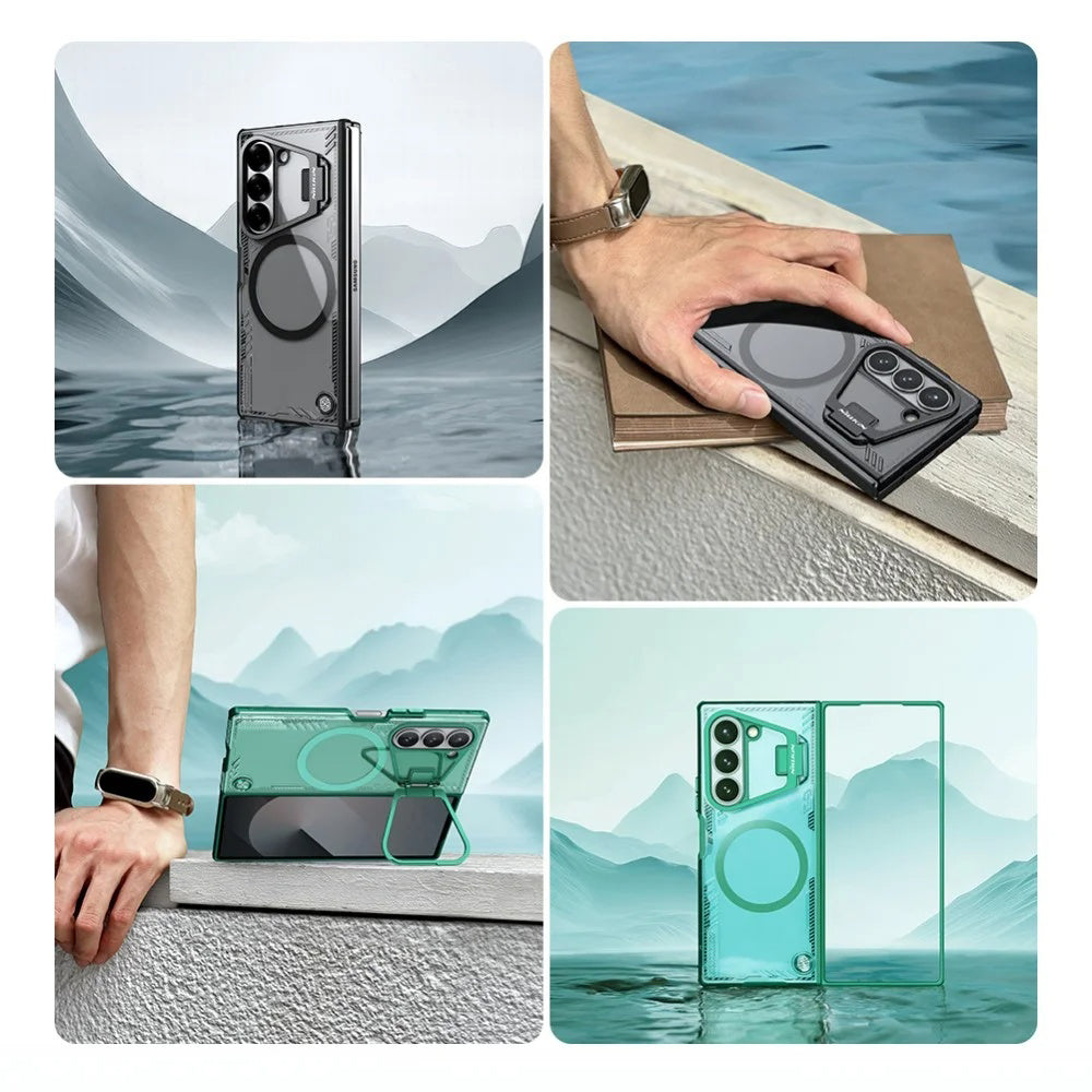 MagSafe-deksel for Samsung Galaxy Z Fold7 F966, Nillkin, Iceblade Prop med kamerautskjæring, svart