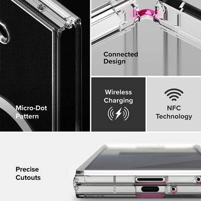 MagSafe-deksel for Samsung Galaxy Z Fold7 F966, Ringke, Fusion, Transparent