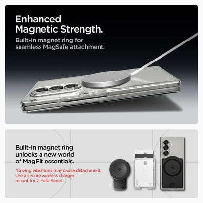 MagSafe-deksel for Samsung Galaxy Z Fold7 F966, Spigen, Air Skin, Gjennomsiktig