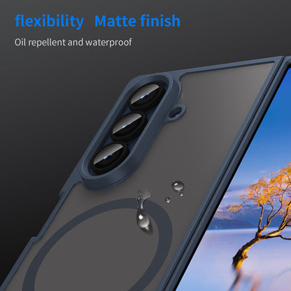 MagSafe-deksel for Samsung Galaxy Z Fold7 F966, Techsuit, HaloFrost II, Marineblå