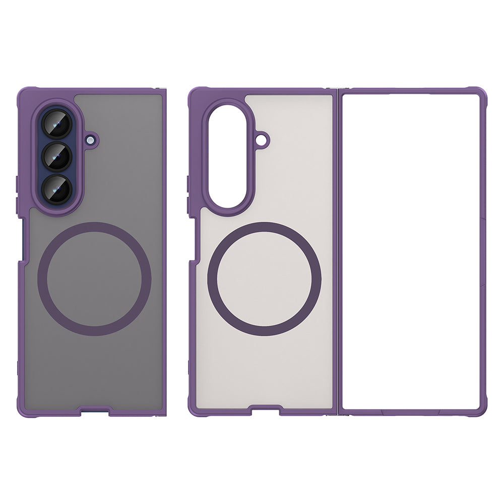 MagSafe-deksel for Samsung Galaxy Z Fold7 F966, Techsuit, HaloFrost II, Lilla