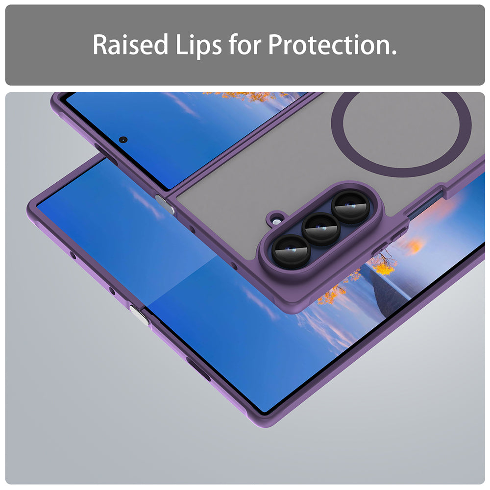 MagSafe-deksel for Samsung Galaxy Z Fold7 F966, Techsuit, HaloFrost II, Lilla