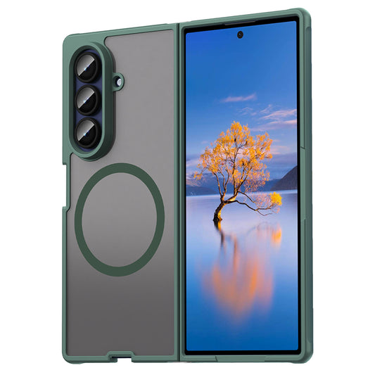 MagSafe-deksel for Samsung Galaxy Z Fold7 F966, Techsuit, HaloFrost II, Grønn