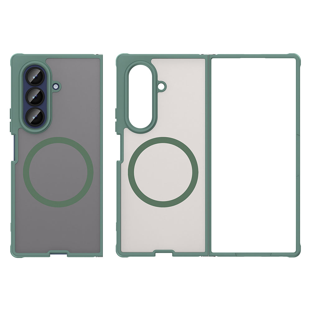 MagSafe-deksel for Samsung Galaxy Z Fold7 F966, Techsuit, HaloFrost II, Grønn