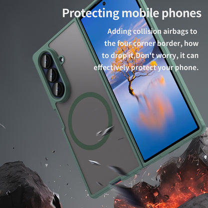 MagSafe-deksel for Samsung Galaxy Z Fold7 F966, Techsuit, HaloFrost II, Grønn