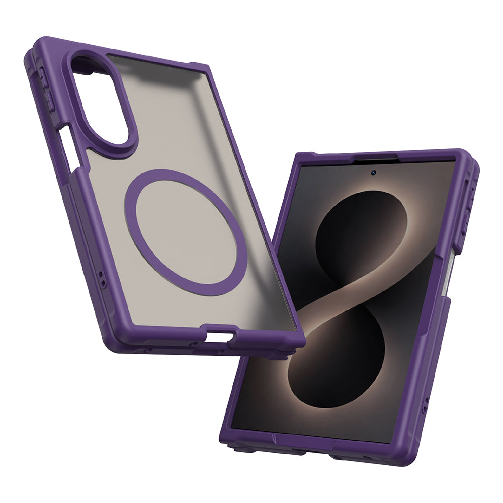 MagSafe-deksel for Samsung Galaxy Z Fold8 F971, Techsuit, HaloFrost II, Lilla