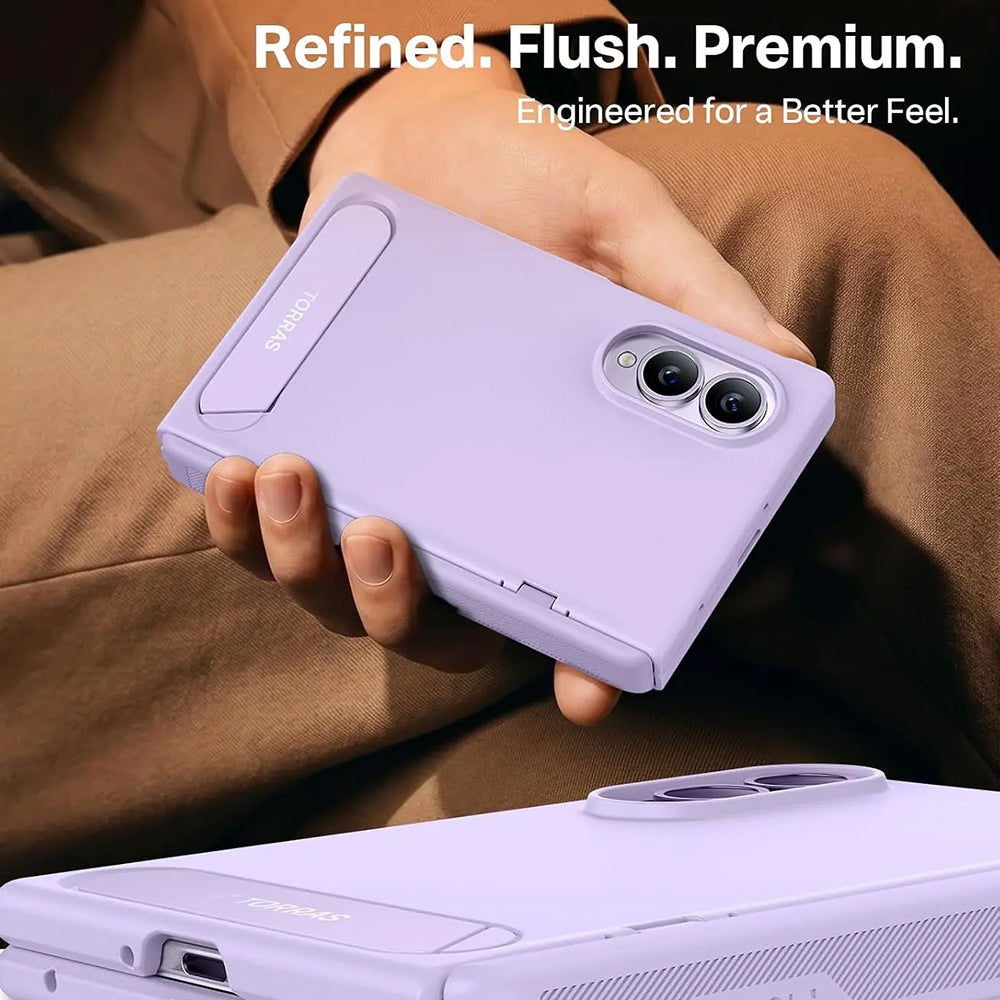 MagSafe-deksel for Samsung Galaxy Z Fold8 F971, Torras, Ostand L1 Guardian, Lys lilla