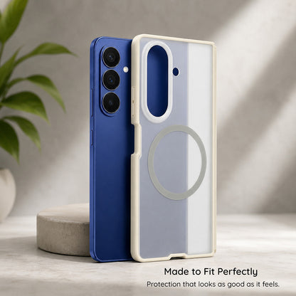 MagSafe-deksel for Samsung Galaxy Z Fold8 Ultra F971, Blueo, hudvennlig anti-fall, svart satinert