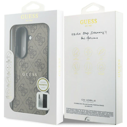 MagSafe-deksel for Samsung Galaxy Z Fold8 Ultra F976, Guess, 4G Leather Classic, Brun