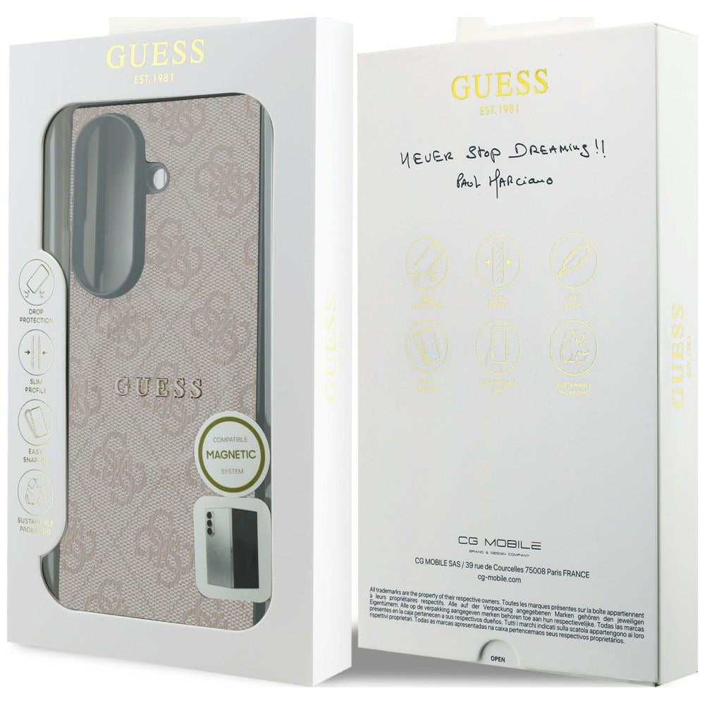 MagSafe-deksel for Samsung Galaxy Z Fold8 Ultra F976, Guess, 4G Leather Classic, Rosa