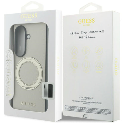 MagSafe-deksel for Samsung Galaxy Z Fold8 Ultra F976, Guess, Ring Stand Grained Classic Logo, Beige