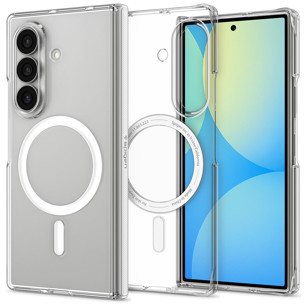MagSafe-deksel for Samsung Galaxy Z Fold8 Ultra F976, Spigen, Air Skin Zero, Transparent Hvit ACS11495