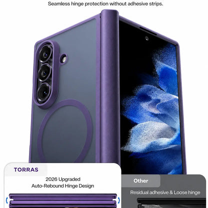 MagSafe-deksel for Samsung Galaxy Z Fold8 Ultra F976, Torras, Guardian, Mørk lilla
