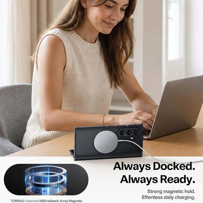 MagSafe-deksel for Samsung Galaxy Z Fold8 Ultra F976, Torras, Guardian, svart