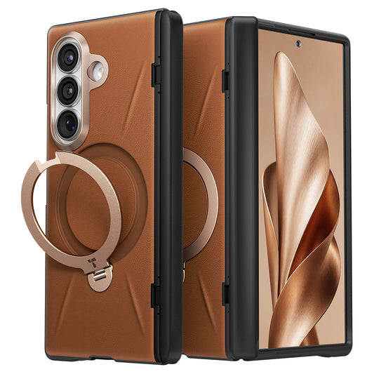 MagSafe-deksel for Samsung Galaxy Z Fold8 Ultra F976, Torras, QPRO Leather, Brun