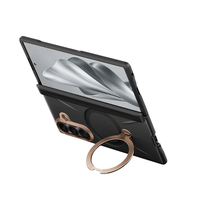 MagSafe-deksel for Samsung Galaxy Z Fold8 Ultra F976, Torras, QPRO Leather, svart