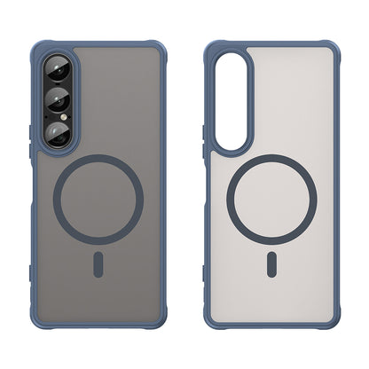 MagSafe-deksel for Sony Xperia 1 VII, Techsuit, HaloFrost II, Marineblå