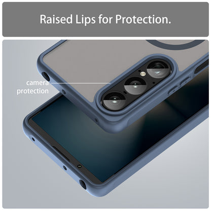 MagSafe-deksel for Sony Xperia 1 VII, Techsuit, HaloFrost II, Marineblå