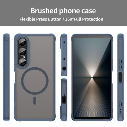 MagSafe-deksel for Sony Xperia 1 VII, Techsuit, HaloFrost II, Marineblå