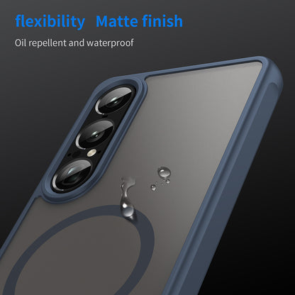 MagSafe-deksel for Sony Xperia 1 VII, Techsuit, HaloFrost II, Marineblå