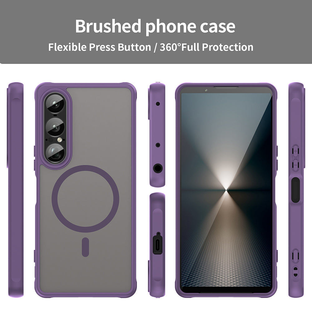 MagSafe-deksel for Sony Xperia 1 VII, Techsuit, HaloFrost II, Lilla
