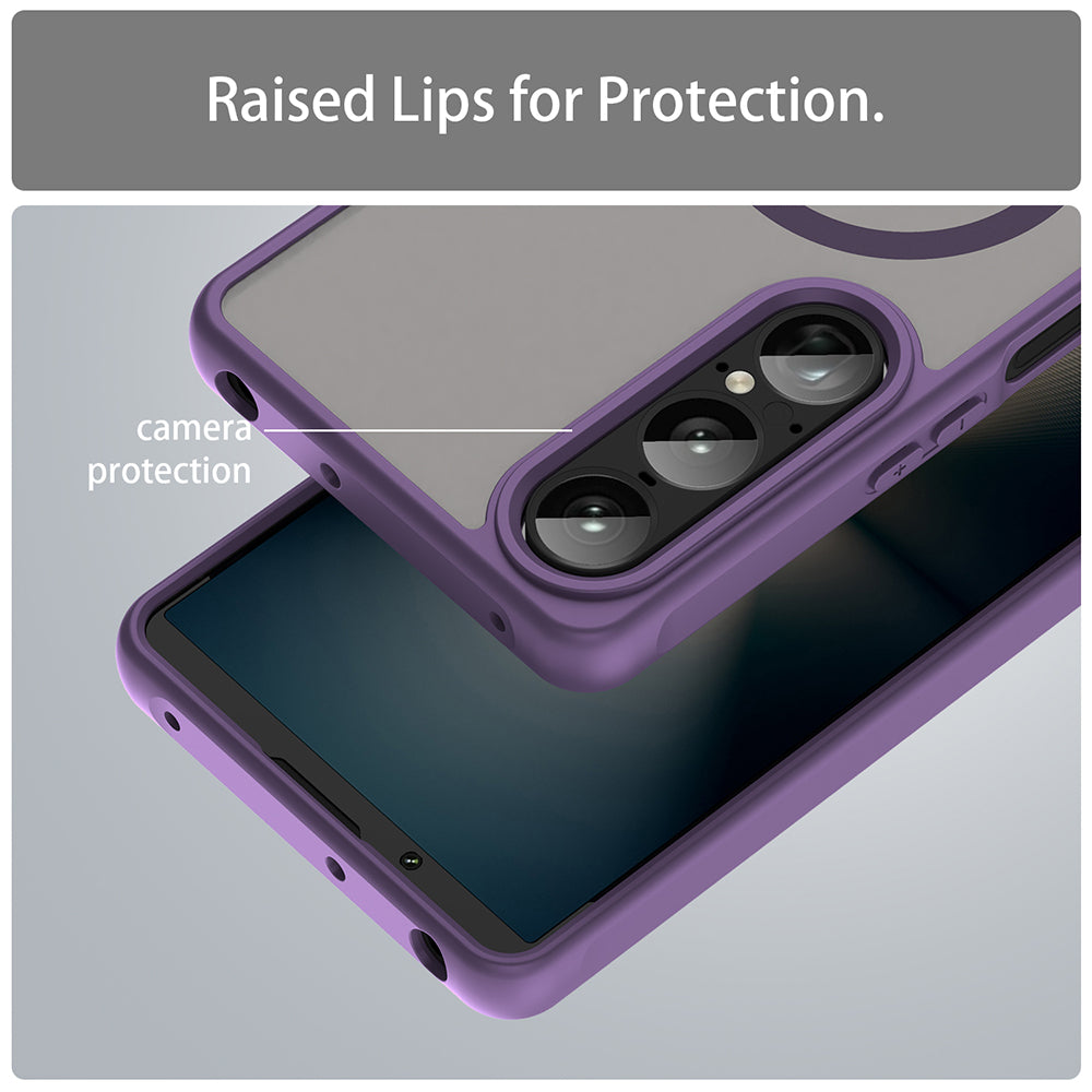 MagSafe-deksel for Sony Xperia 1 VII, Techsuit, HaloFrost II, Lilla