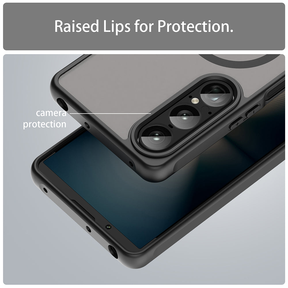 MagSafe-deksel for Sony Xperia 1 VII, Techsuit, HaloFrost II, Svart