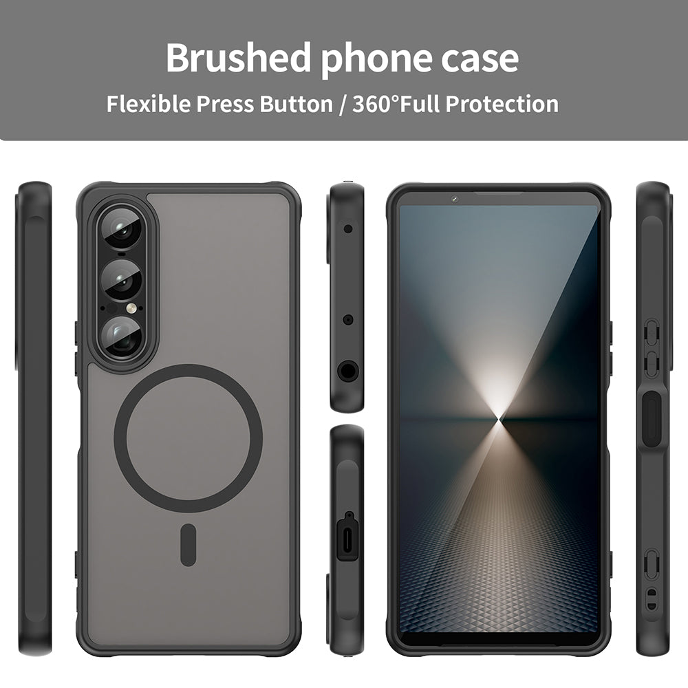 MagSafe-deksel for Sony Xperia 1 VII, Techsuit, HaloFrost II, Svart