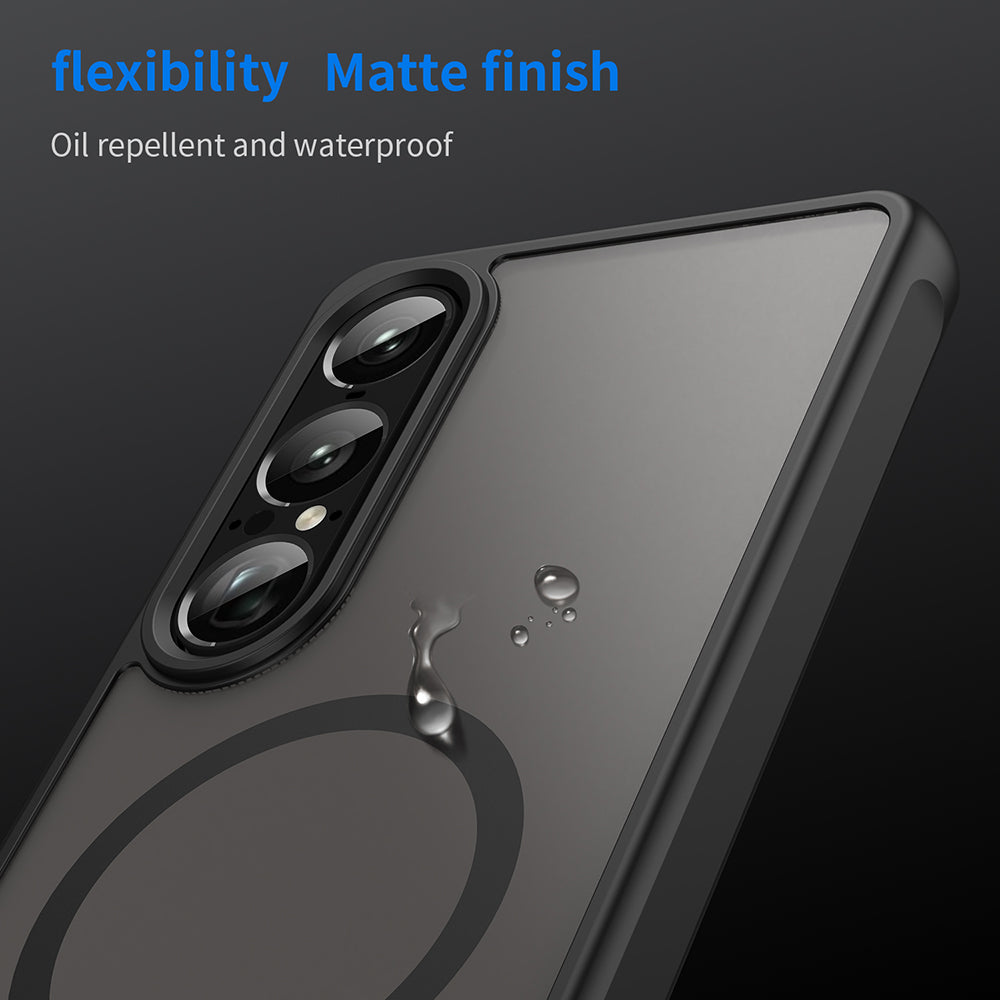 MagSafe-deksel for Sony Xperia 1 VII, Techsuit, HaloFrost II, Svart