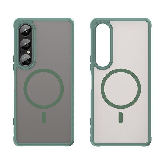 MagSafe-deksel for Sony Xperia 1 VII, Techsuit, HaloFrost II, Grønn