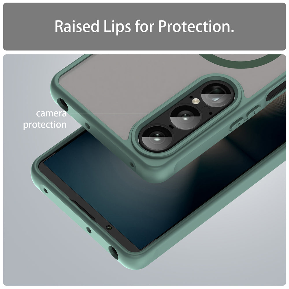 MagSafe-deksel for Sony Xperia 1 VII, Techsuit, HaloFrost II, Grønn