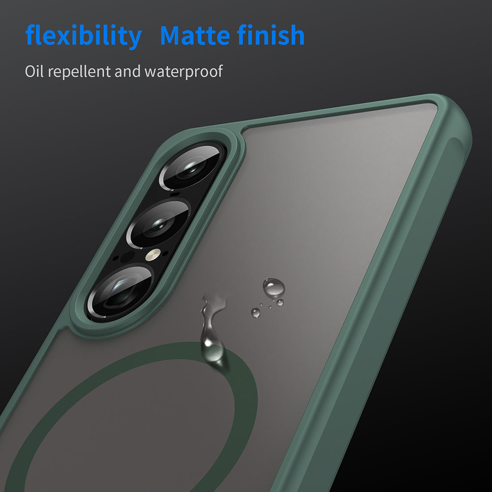 MagSafe-deksel for Sony Xperia 1 VII, Techsuit, HaloFrost II, Grønn