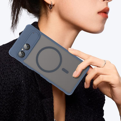 MagSafe-deksel for Sony Xperia 10 VII, Techsuit, HaloFrost II, Marineblå