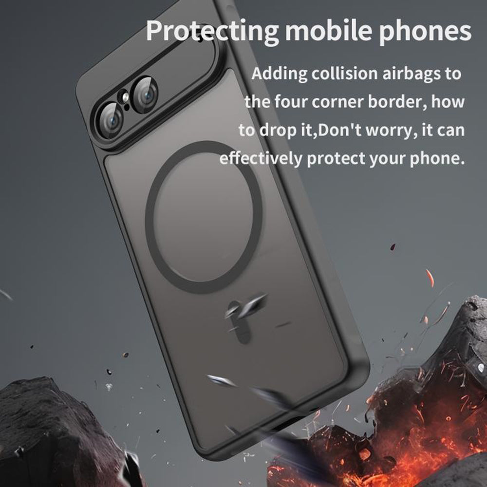 MagSafe-deksel for Sony Xperia 10 VII, Techsuit, HaloFrost II, Svart