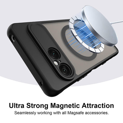 MagSafe-deksel for Sony Xperia 10 VIII, Techsuit, HaloFrost II, Svart
