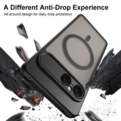 MagSafe-deksel for Sony Xperia 10 VIII, Techsuit, HaloFrost II, Svart