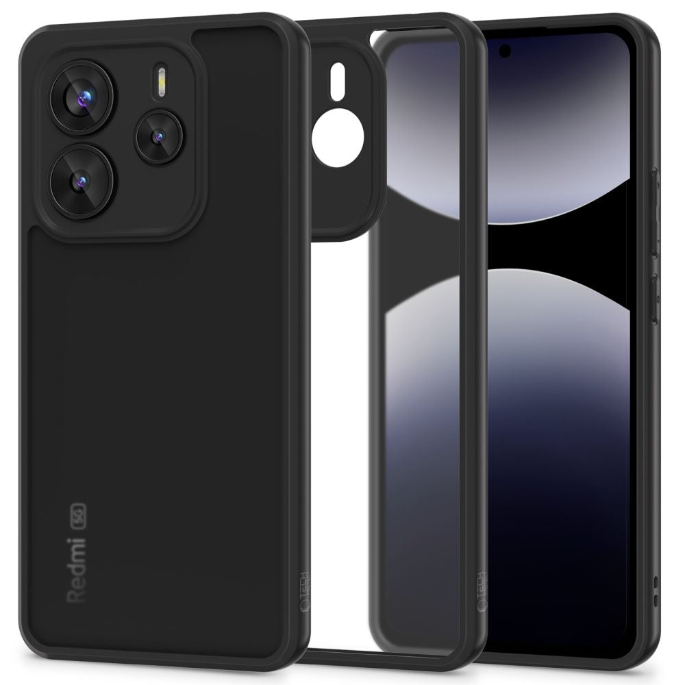 Deksel for Xiaomi Redmi Note 14 5G, Tech-Protect, Magmat, Svart