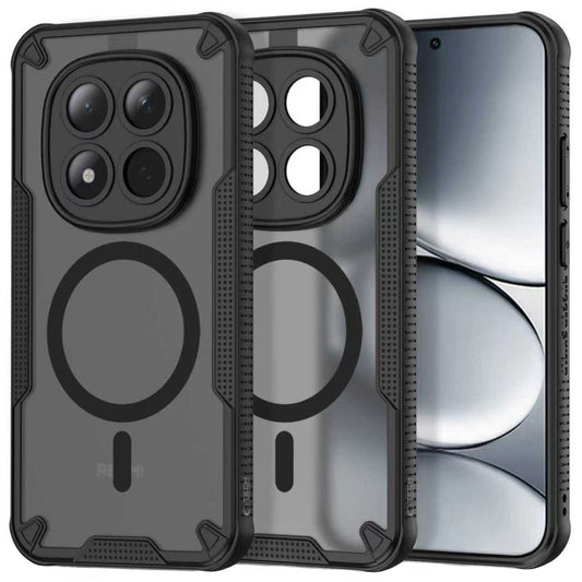 MagSafe-deksel for Xiaomi Redmi Note 15 Pro 5G, Tech-Protect, Rugged Shield, Svart