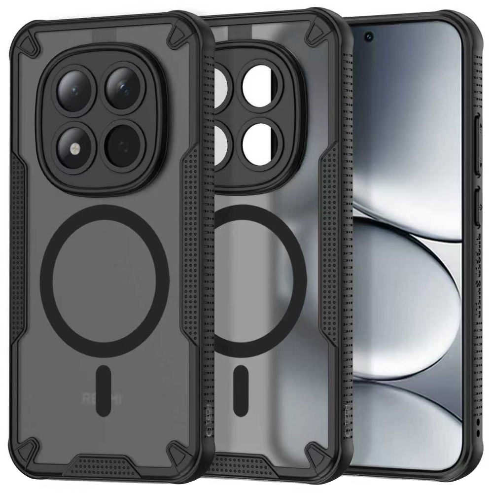 MagSafe-deksel for Xiaomi Poco M8 Pro / Redmi Note 15 Pro+ 5G, Tech-Protect, Rugged Shield, Svart