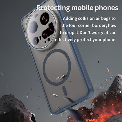 MagSafe-deksel for Xiaomi 15 Ultra, Techsuit, HaloFrost II, Marineblå