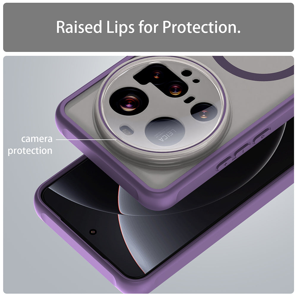 MagSafe-deksel for Xiaomi 15 Ultra, Techsuit, HaloFrost II, Lilla