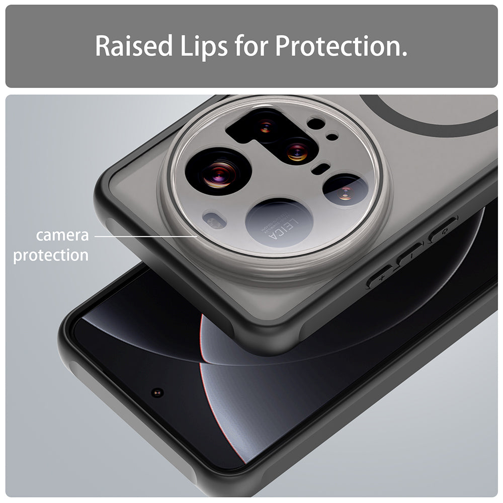 MagSafe-deksel for Xiaomi 15 Ultra, Techsuit, HaloFrost II, Svart
