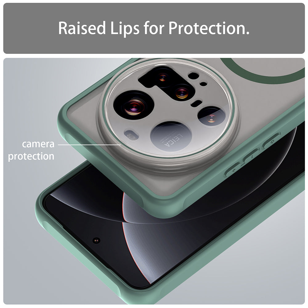 MagSafe-deksel for Xiaomi 15 Ultra, Techsuit, HaloFrost II, Grønn