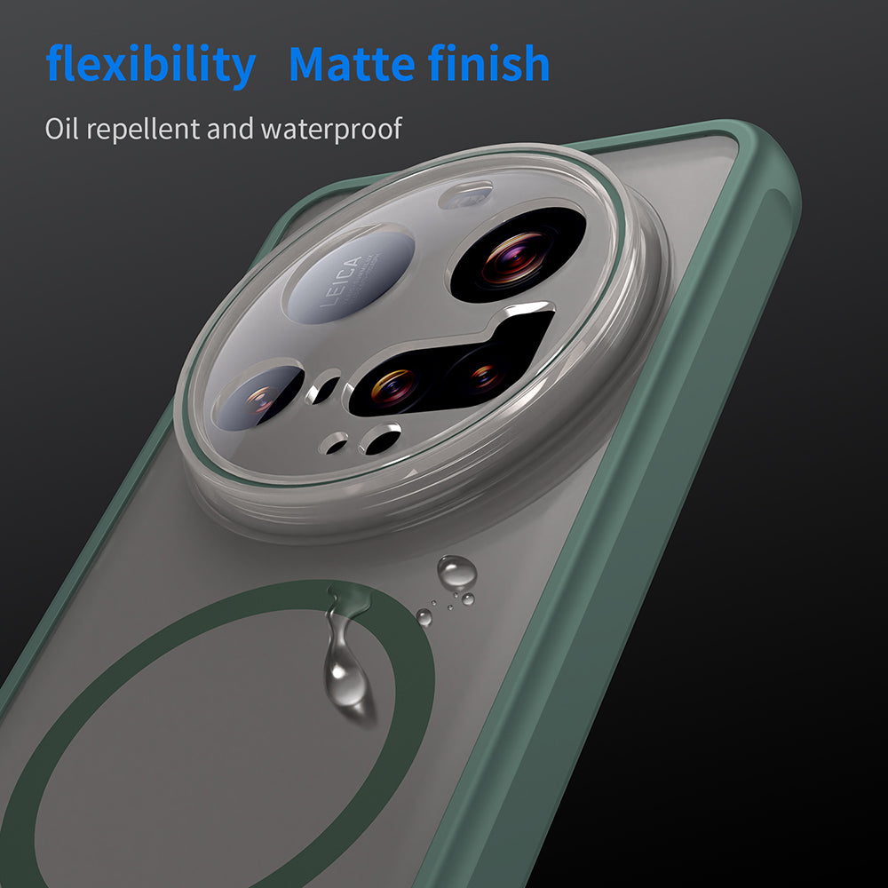 MagSafe-deksel for Xiaomi 15 Ultra, Techsuit, HaloFrost II, Grønn