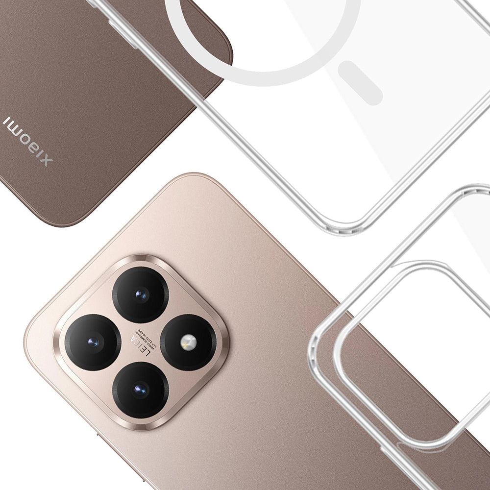 MagSafe-deksel for Xiaomi 15T, 3MK, Armor MagCase, Gjennomsiktig