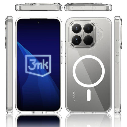 MagSafe-deksel for Xiaomi 15T Pro, 3MK, Armor MagCase, Gjennomsiktig