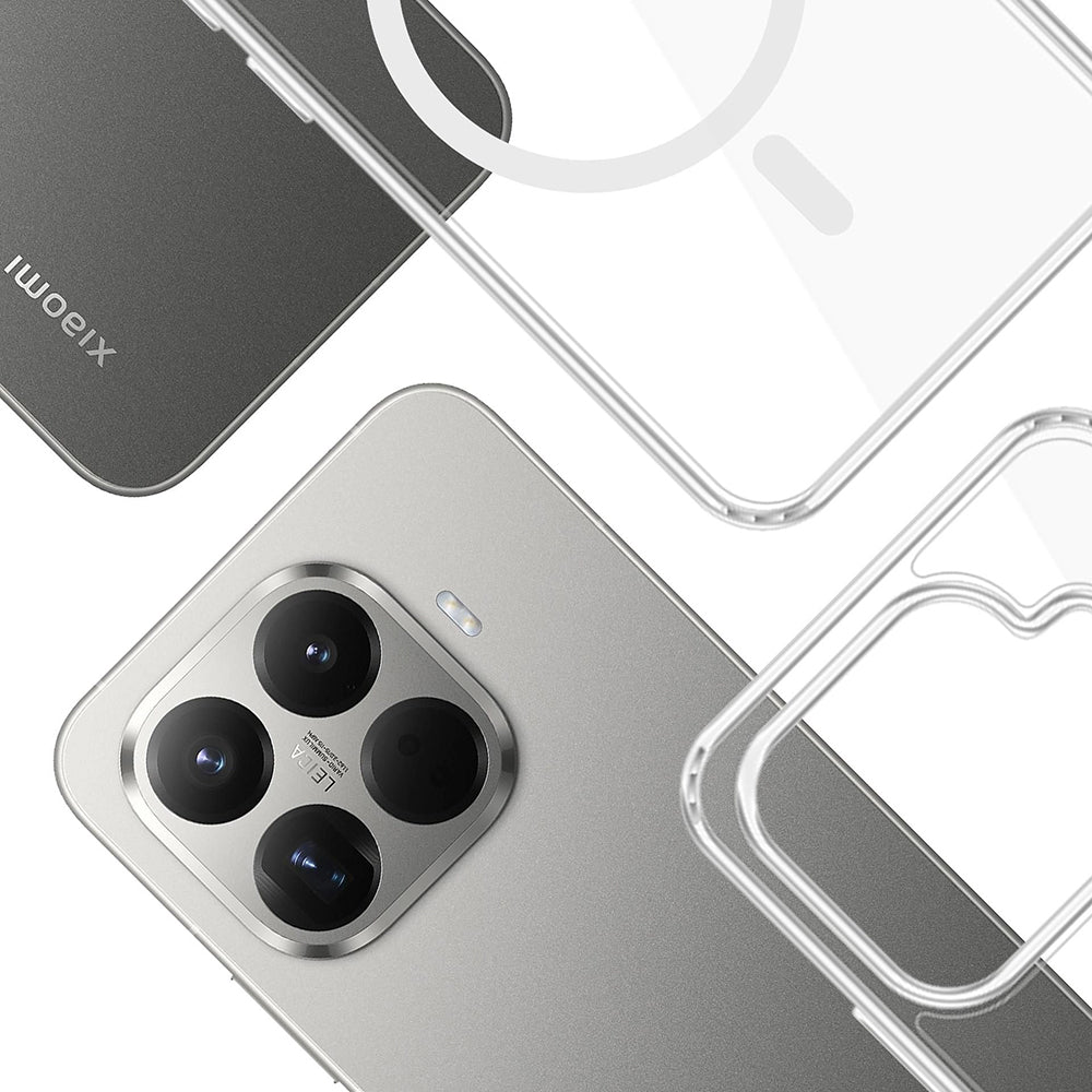 MagSafe-deksel for Xiaomi 15T Pro, 3MK, Armor MagCase, Gjennomsiktig