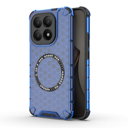 MagSafe-deksel for Xiaomi 15T, Techsuit, HoneyComb Shield, Blå