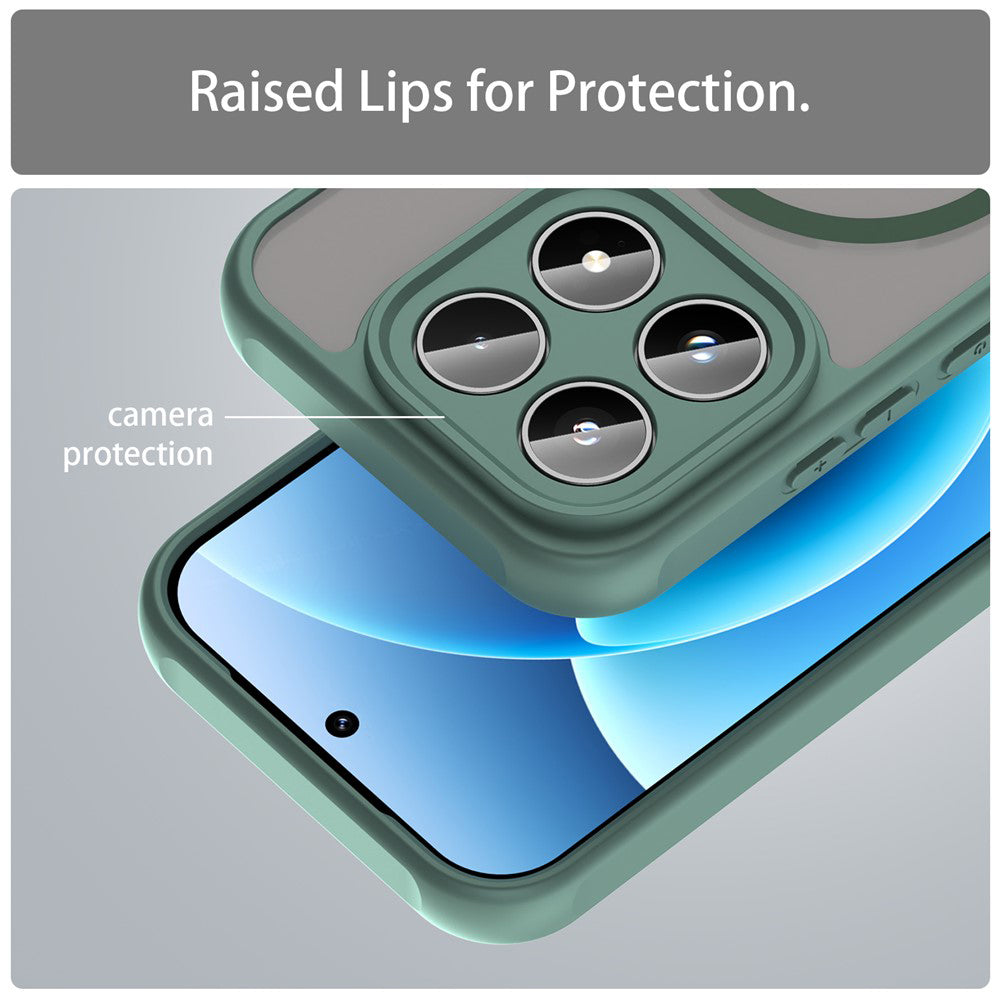 MagSafe-deksel for Xiaomi 17, Techsuit, HaloFrost II, Grønn